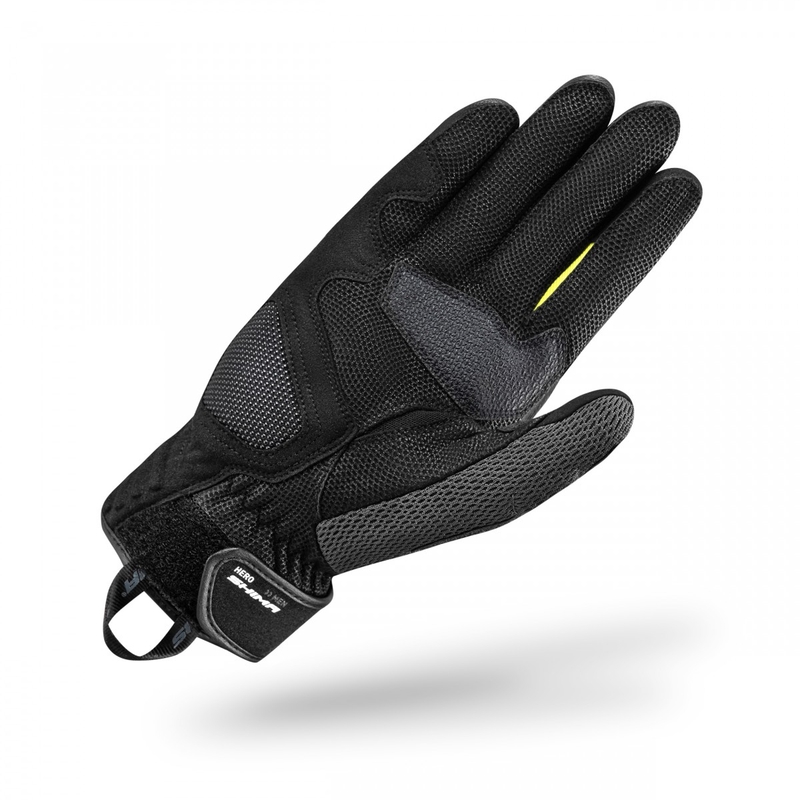 Guantes de moto Shima Hero negro-amarillo fluo
