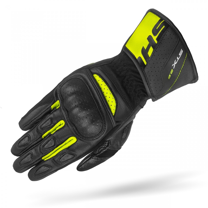 Guantes de moto Shima STX 2.0 negro-amarillo fluo