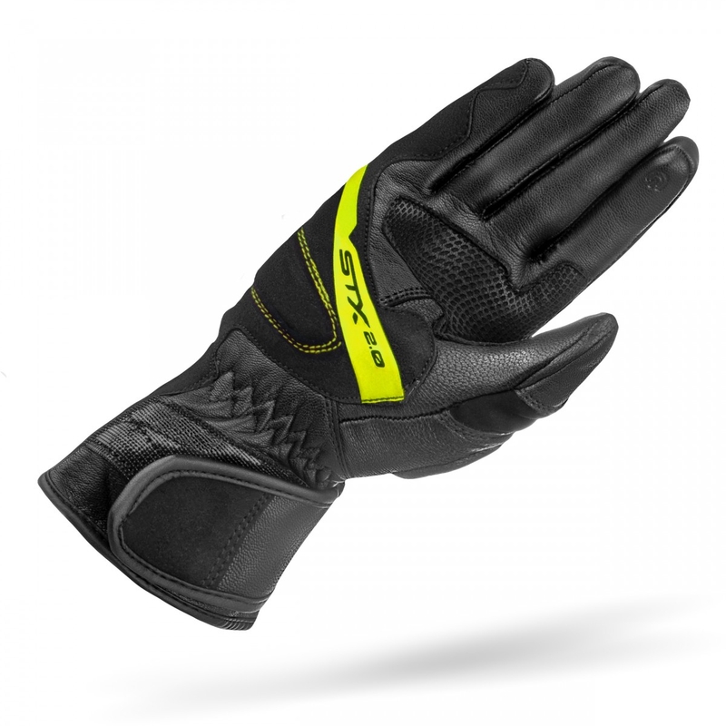 Guantes de moto Shima STX 2.0 negro-amarillo fluo
