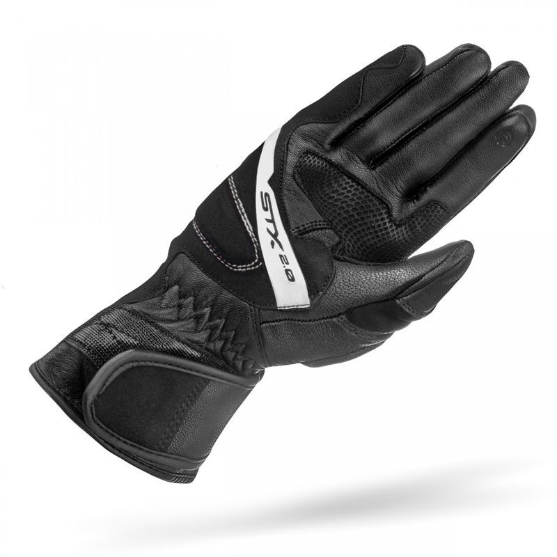 Guantes de moto Shima STX 2.0 blanco y negro
