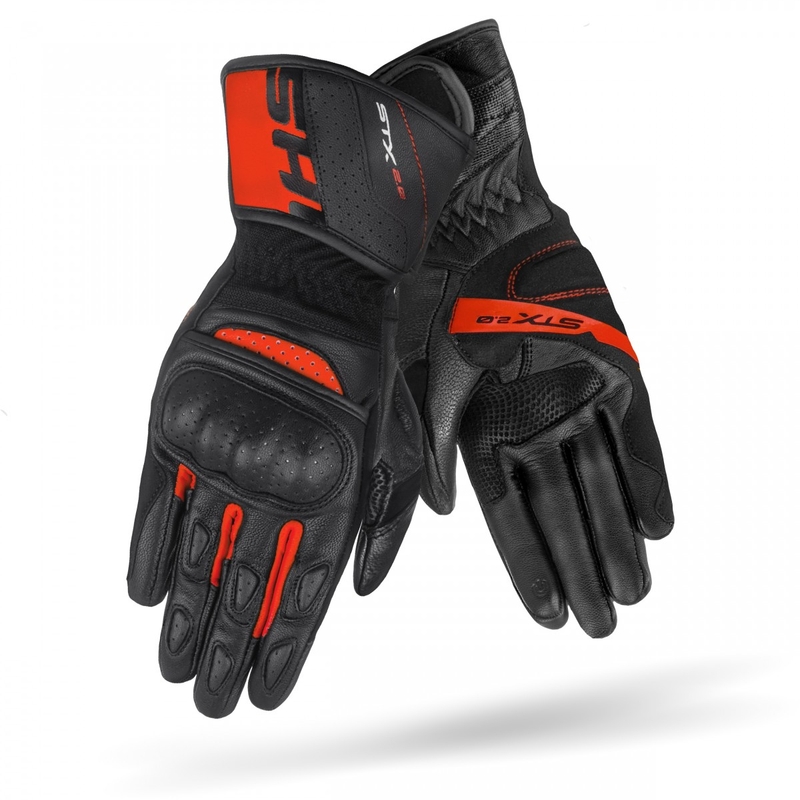 Guantes de moto Shima STX 2.0 negro-rojo
