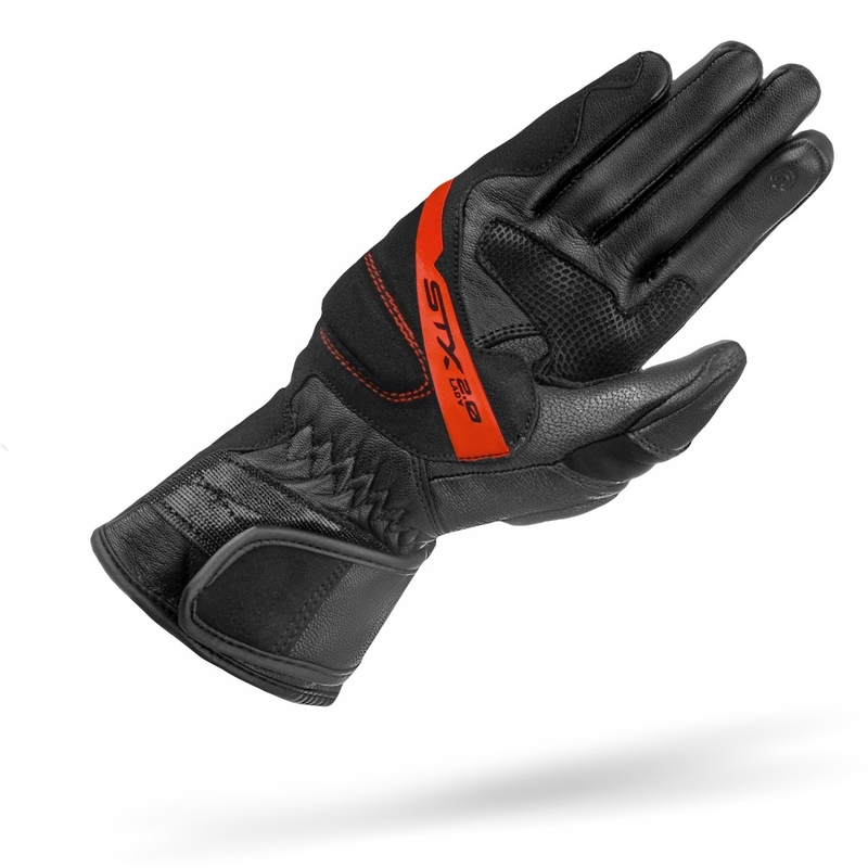 Guantes de moto para mujer Shima STX 2.0 Negro-Rojo