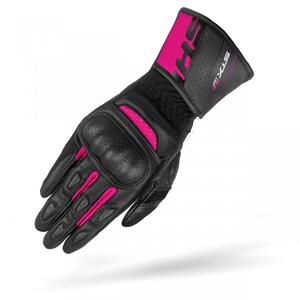 Guantes de moto para mujer Shima STX 2.0 negro y rosa