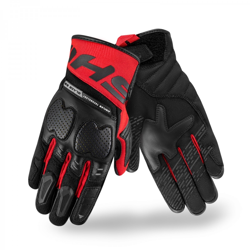 Guantes de moto Shima Blaze 2.0 negro-rojo