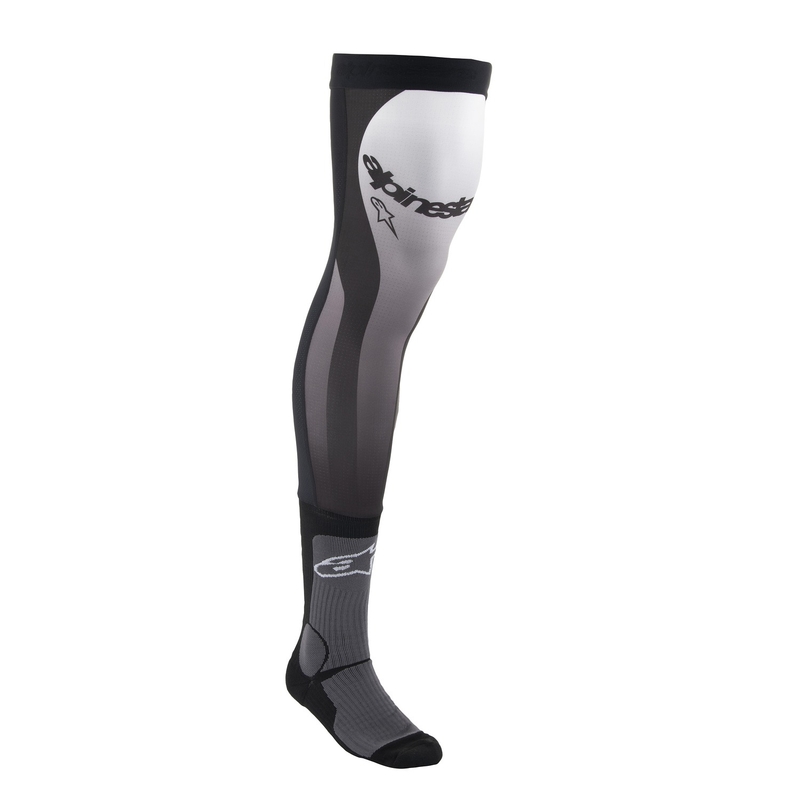 Calcetines Rodillera Alpinestars Blanco y Negro