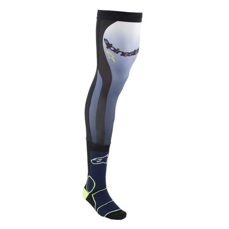 Calcetines Rodillera Alpinestars Azul-Amarillo-Fluo-Blanco-Negro