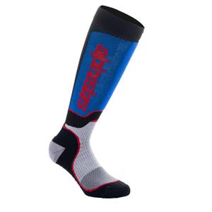 Calcetines Alpinestars MX Plus negro-rojo-azul-gris