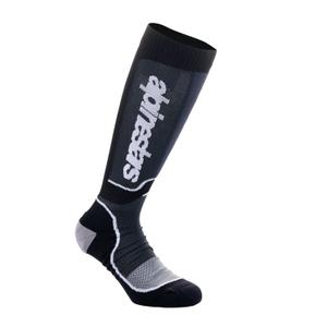 Calcetines Alpinestars MX Plus para niños, color negro y blanco