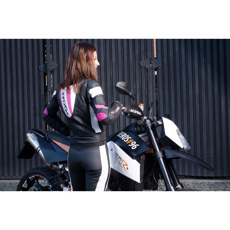 Mono de mujer Tschul 546 negro-blanco-rosa liquidación