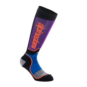 Calcetines Alpinestars MX Plus para niños (negro, naranja, morado, azul y gris)
