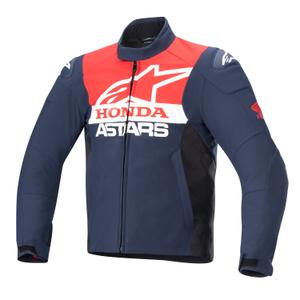 Chaqueta de moto Alpinestars SMX Waterproof Honda 2024 Azul-Negro-Rojo-Blanco