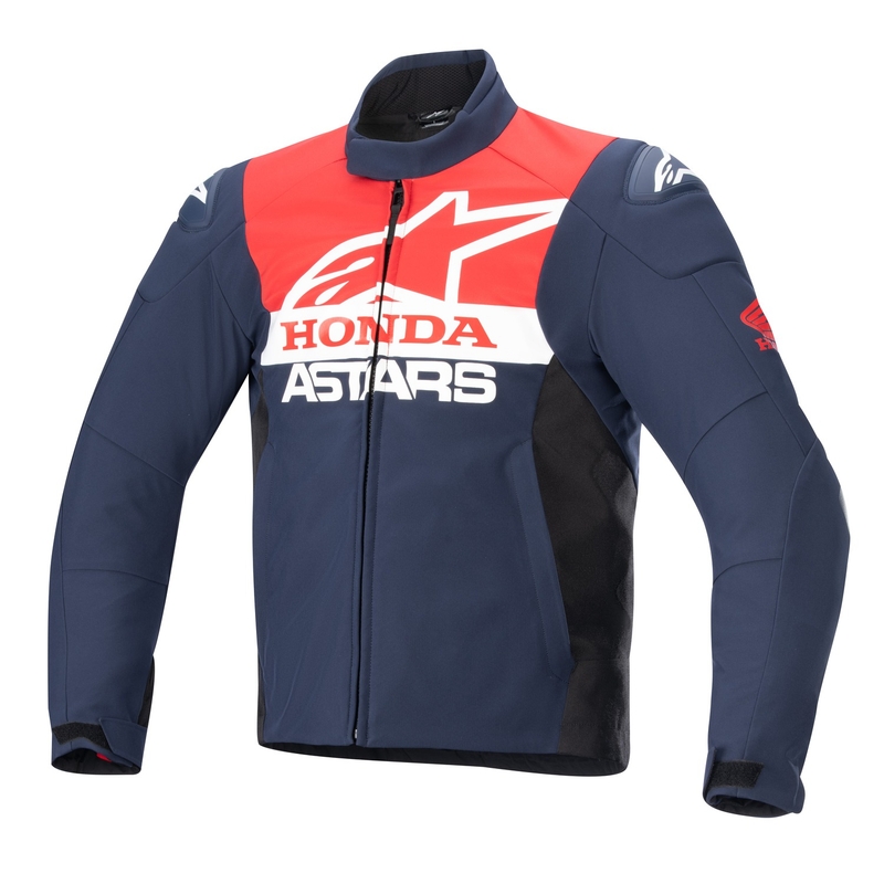 Chaqueta de moto impermeable Alpinestars SMX Honda azul-negro-rojo-blanco