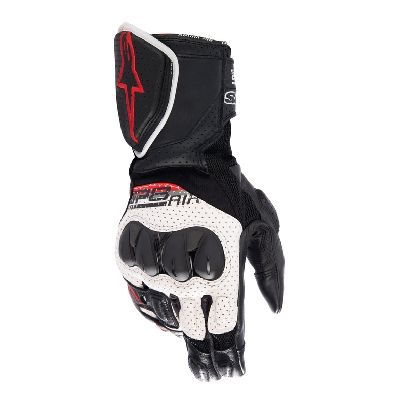 Guantes de moto Alpinestars SP-8 Air 2024 blanco-negro-rojo