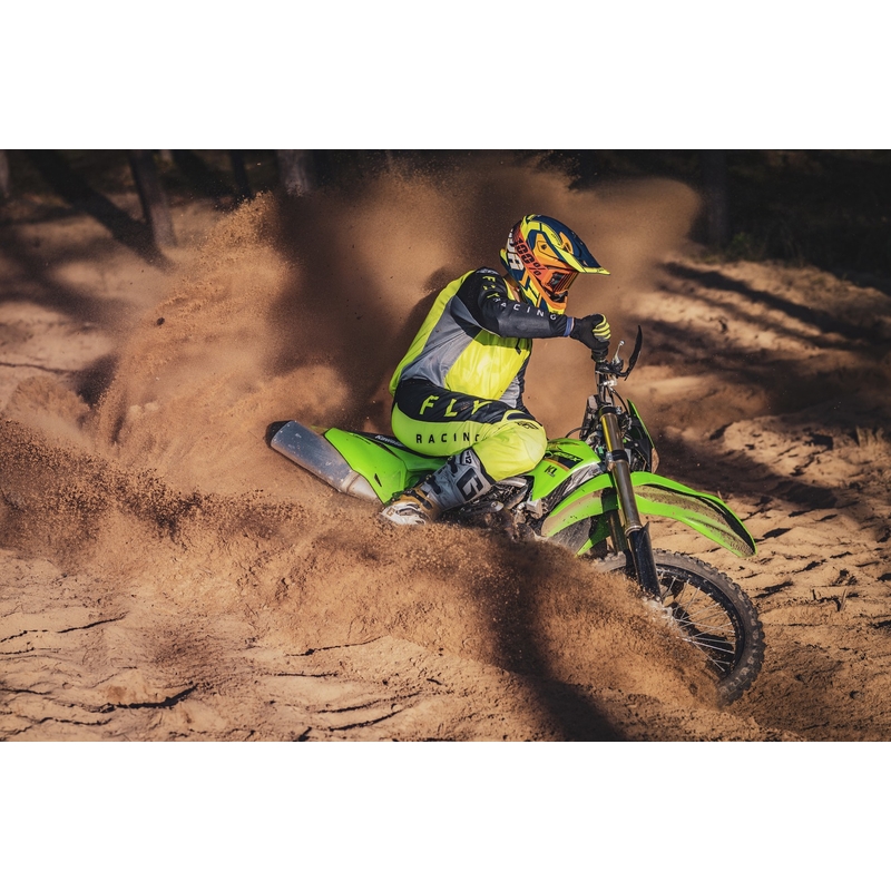 Casco de motocross Cassida Cross Pro 2 Contra fluo amarillo-naranja-azul