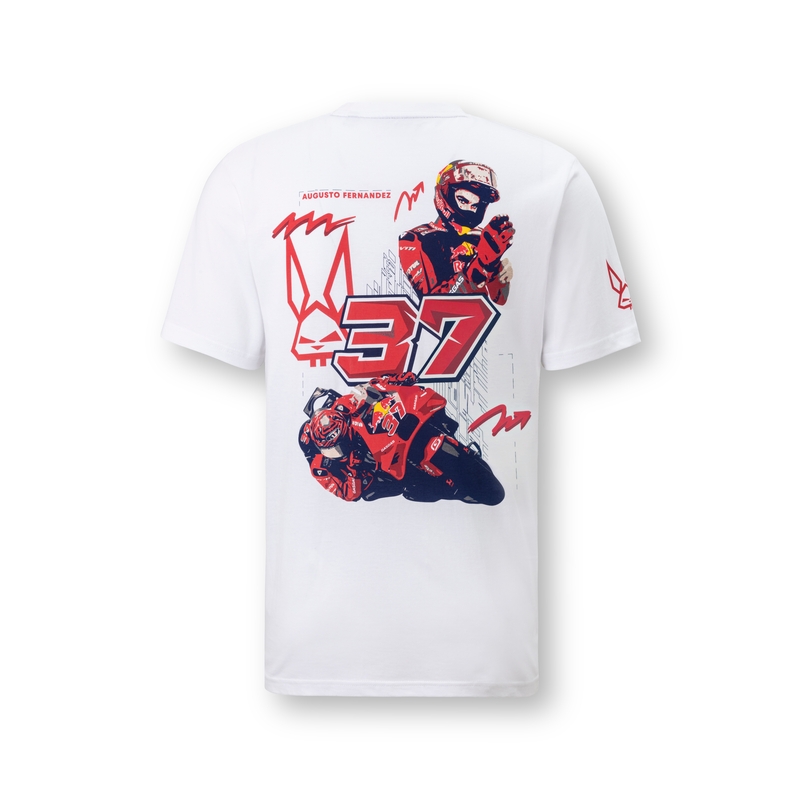 Camiseta blanca Red Bull Augusto Fernandez GasGas MotoGP