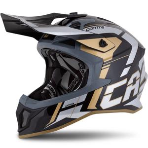 Casco Cassida Cross Pro 2 Contra Motocross oro perla gris-negro