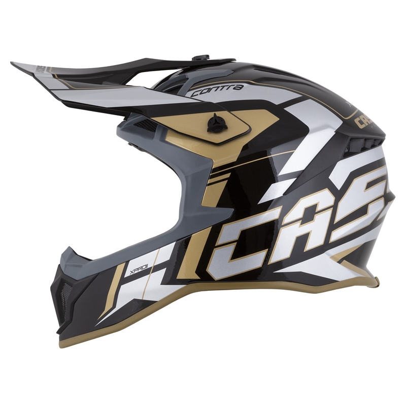 Casco Cassida Cross Pro 2 Contra Motocross oro perla gris-negro