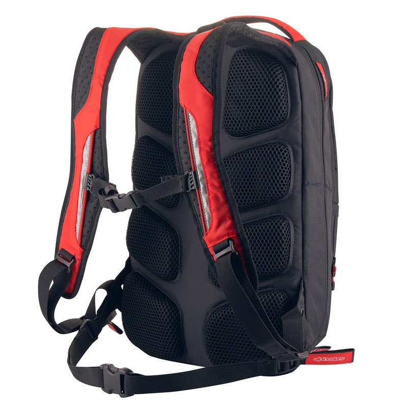 Mochila Alpinestars City Hunter FQ20 2024 negro-rojo-blanco