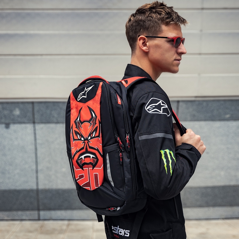 Mochila Alpinestars City Hunter FQ20 2024 negro-rojo-blanco