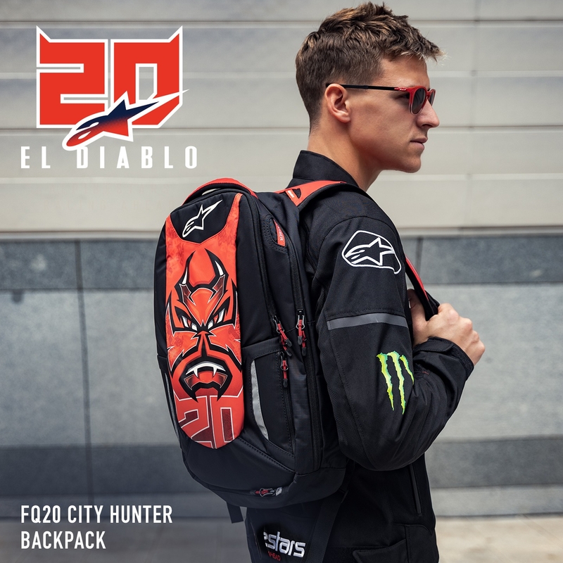 Mochila Alpinestars City Hunter FQ20 2024 negro-rojo-blanco