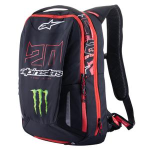 Mochila Alpinestars City Hunter Monster FQ20 negro-rojo-blanco-verde