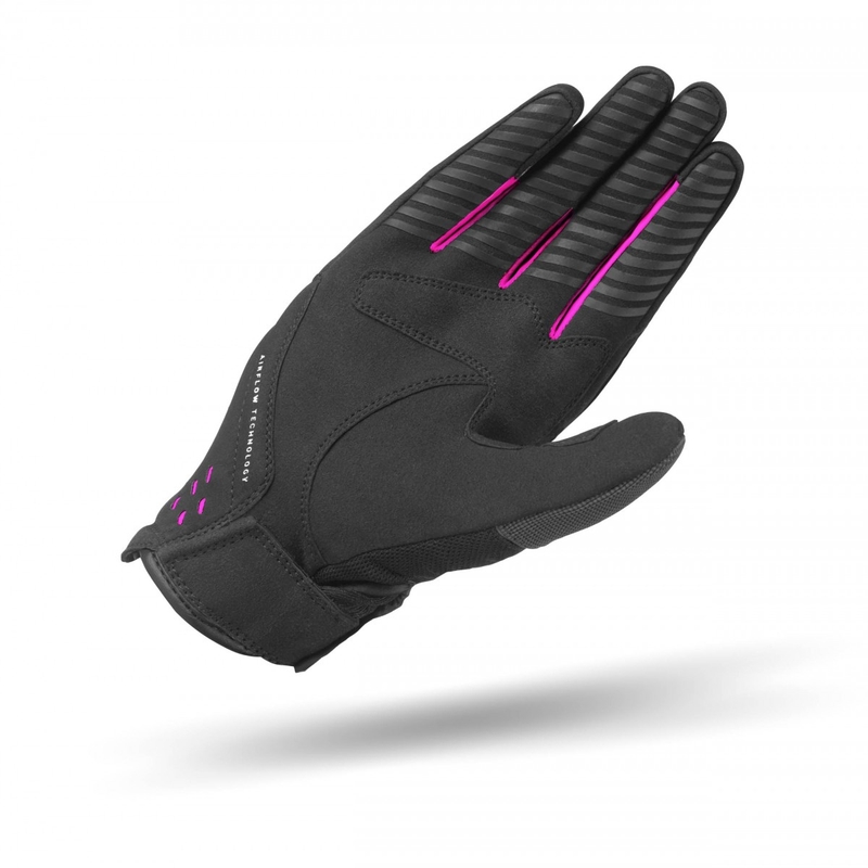 Guantes de moto para mujer Shima One EVO negro y rosa