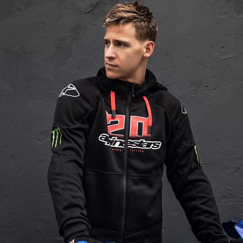 Chaqueta de moto Alpinestars Chrome Ignition Monster FQ20 Negro-Rojo-Blanco-Verde
