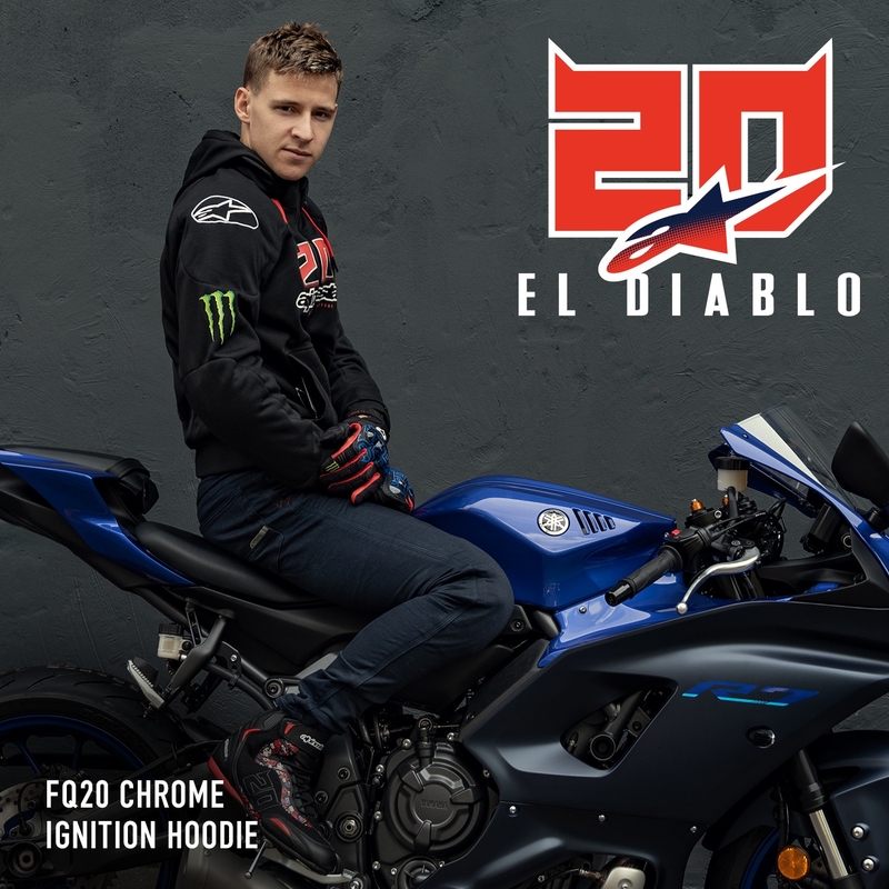 Chaqueta de moto Alpinestars Chrome Ignition Monster FQ20 Negro-Rojo-Blanco-Verde
