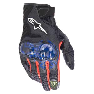 Guantes de moto Alpinestars SMX-1 Air 2 Monster FQ20 Negro-Rojo-Azul-Blanco-Verde