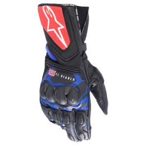 Guantes de moto Alpinestars SP-8 3 Monster FQ20 Negro-Rojo-Azul-Blanco