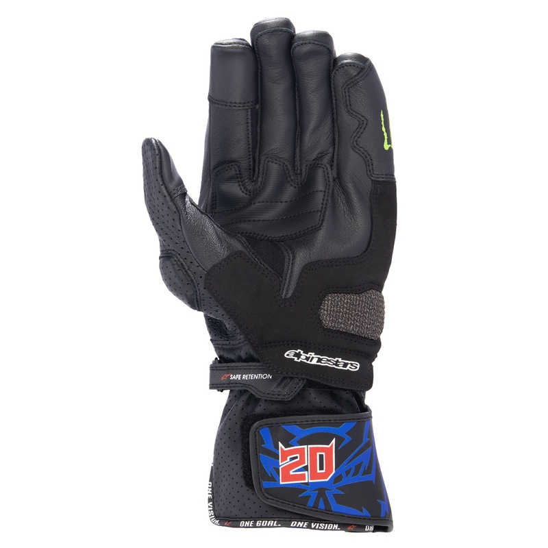 Guantes de moto Alpinestars SP-8 3 Monster FQ20 Negro-Rojo-Azul-Blanco