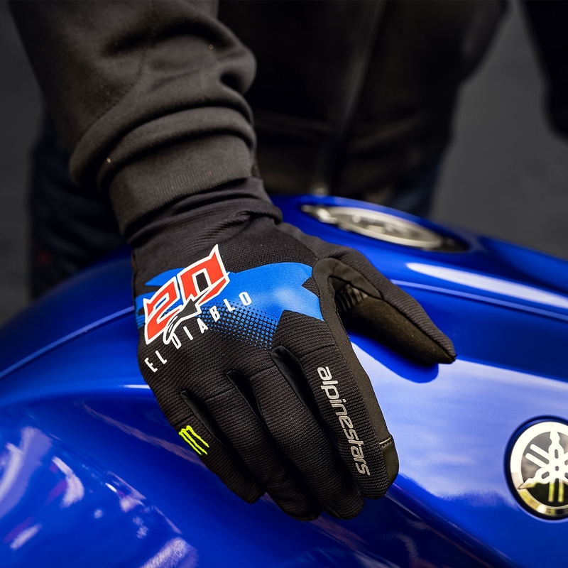 Guantes de moto Alpinestars Reef Monster FQ20 Negro-Rojo-Azul-Blanco-Verde
