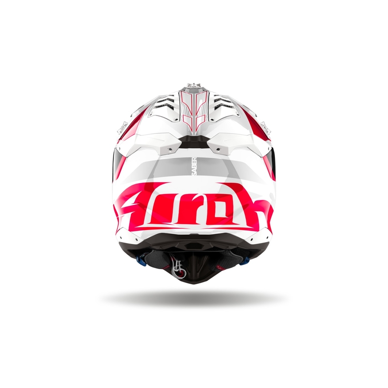 Casco de motocross Airoh Aviator 3 Saber rojo brillante