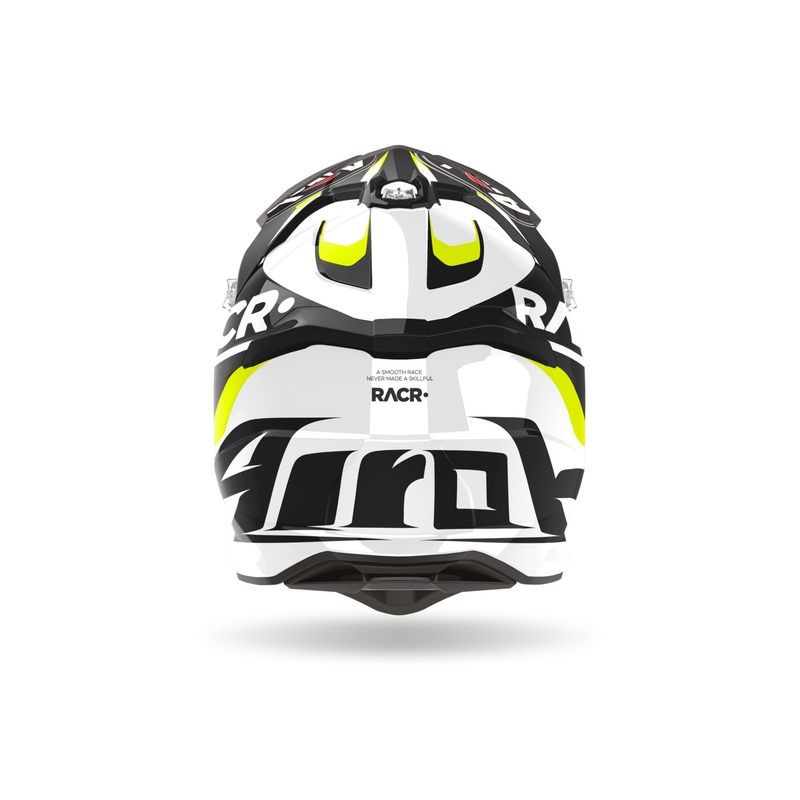 Casco motocross Airoh Strycker Racr 2024 brillante liquidación
