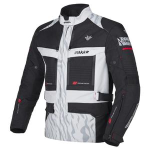 Chaqueta de moto RSA Dakar 2 negra-gris-roja