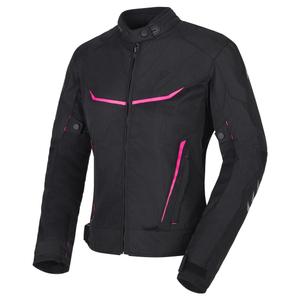 Chaqueta de moto para mujer RSA Runway Negra y Rosa