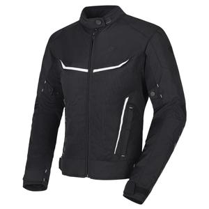 Chaqueta de moto para mujer RSA Runway Black and White