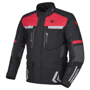 Chaqueta de moto RSA Storm negra-gris-roja