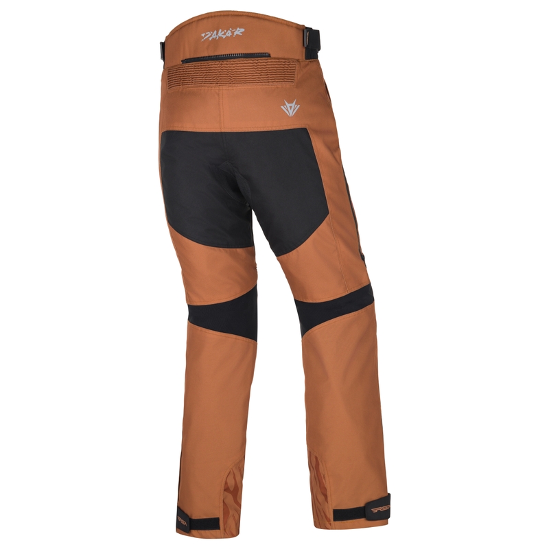 Pantalón de moto RSA Dakar 2 negro y arena para mujer