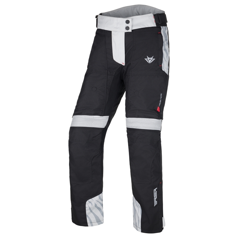 Pantalón moto mujer RSA Dakar 2 negro-gris
