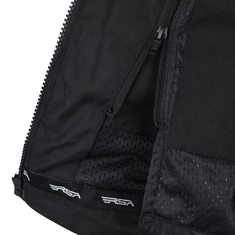 Chaqueta de moto para mujer RSA Runway Negra y Rosa