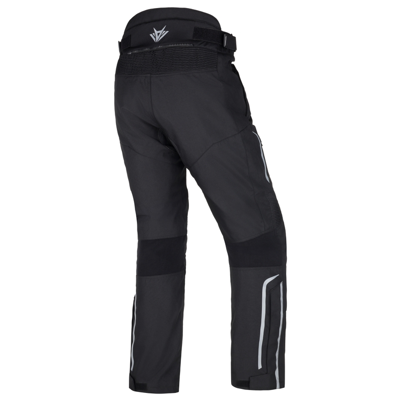 Pantalón de moto RSA Wasp negro y gris