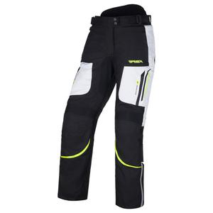 Pantalón de moto para mujer RSA Wasp Black-Fluo Yellow-White