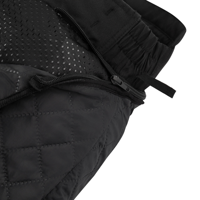 Pantalón de moto RSA Wasp negro, blanco y rosa para mujer