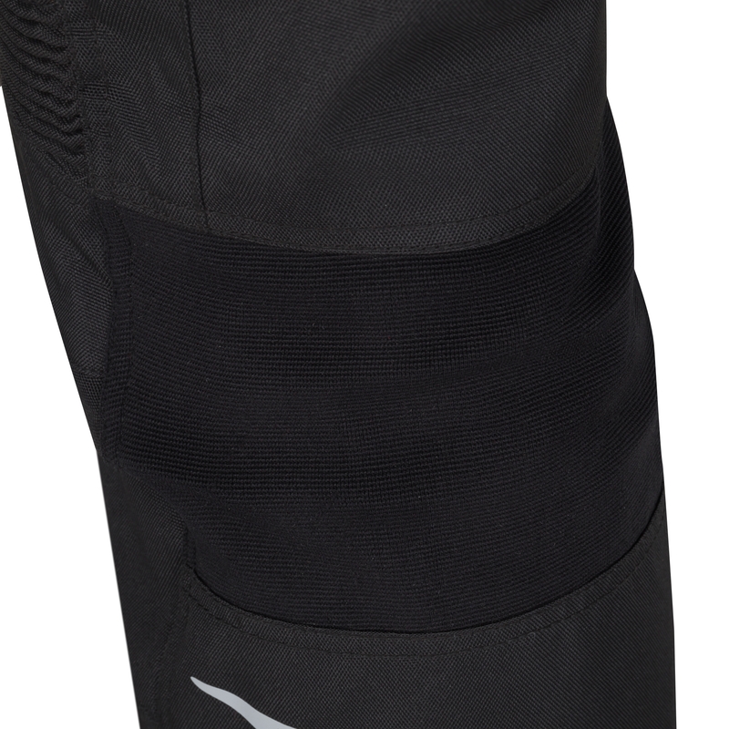 Pantalón de moto RSA Wasp negro, blanco y rosa para mujer