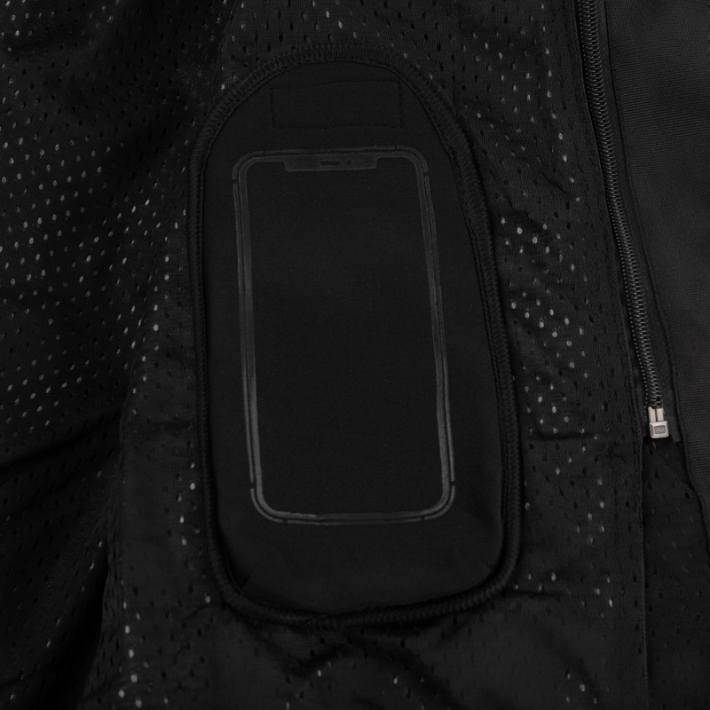 Chaqueta de moto RSA Runway negro-rojo