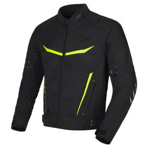 Chaqueta de moto RSA Runway negro-amarillo fluo