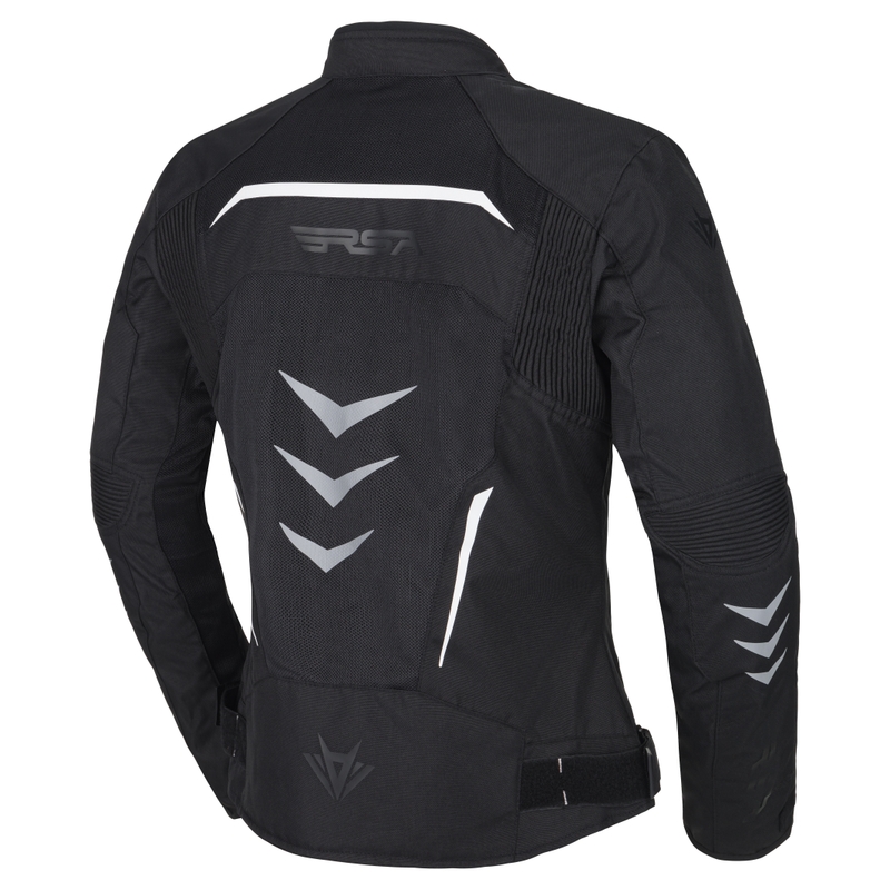 Chaqueta de moto RSA Runway para mujer negra