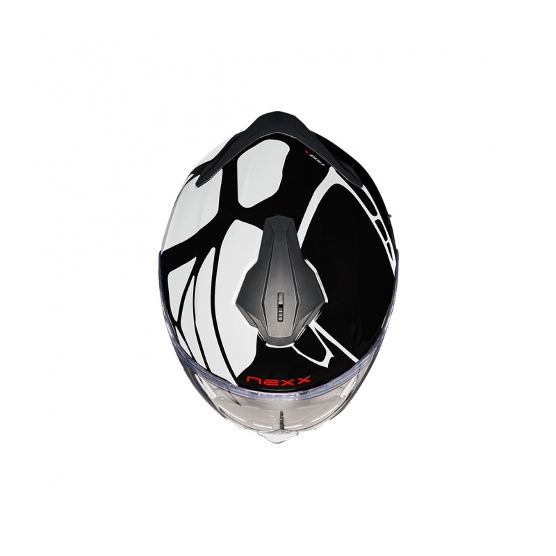 Casco integral de moto Nexx Y.100 B-SIDE blanco y negro liquidación