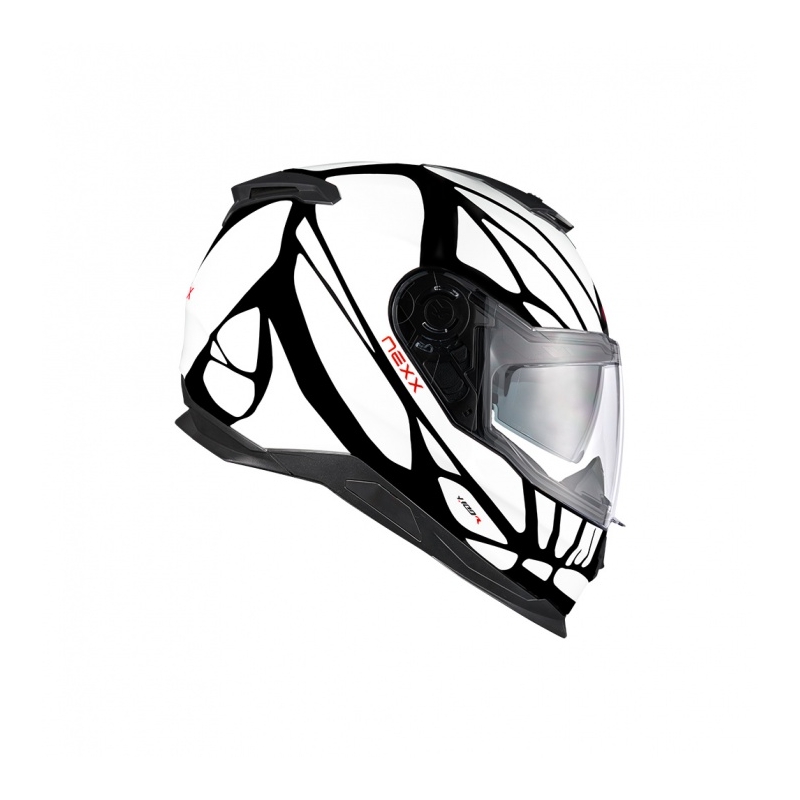 Casco integral de moto Nexx Y.100 B-SIDE blanco y negro liquidación